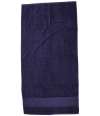 TC035 Towel City Printable Border Bath Towel Navy colour image